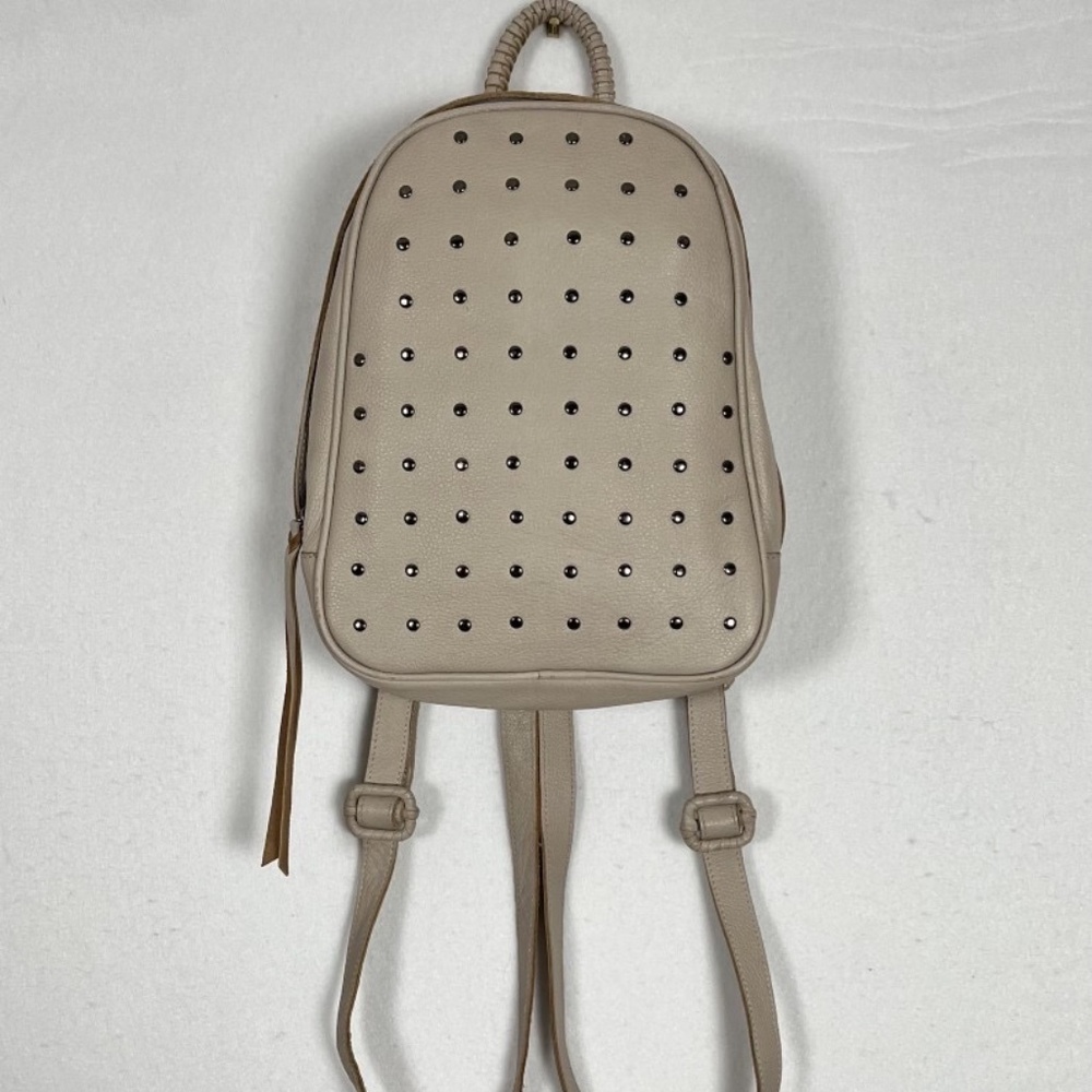 Anthropologie Cleobella Clarence Backpack Leather Ivory Studded
